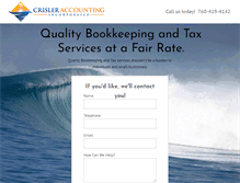 Tablet Screenshot of crisleraccounting.com